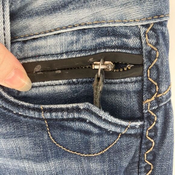 Rerock for Express Women's Bootcut Jeans Denim Mid Rise Medium Wash Blue Size 6 - Picture 8 of 12